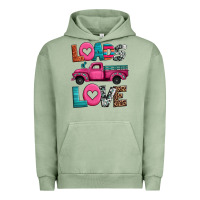 Pigment Oil Green loads of love valentine's day truck Urban Hoodie - Jasminsmagicworld