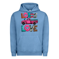 Pigment Pebble Blue loads of love valentine's day truck Urban Hoodie - Jasminsmagicworld