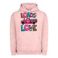 Pigment Salmon loads of love valentine's day truck Urban Hoodie - Jasminsmagicworld