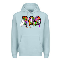 Blue Mist halloween boo Premium Hoodie - AdoDesignShop