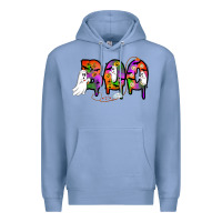Colony Blue halloween boo Premium Hoodie - AdoDesignShop