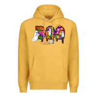 Mustard halloween boo Premium Hoodie - AdoDesignShop