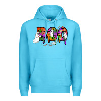 Ocean Blue halloween boo Premium Hoodie - AdoDesignShop