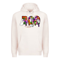 Pale Pink halloween boo Premium Hoodie - AdoDesignShop
