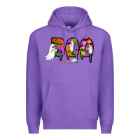 Purple halloween boo Premium Hoodie - AdoDesignShop