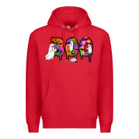 Red halloween boo Premium Hoodie - AdoDesignShop