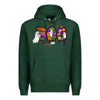 Sports Green halloween boo Premium Hoodie - AdoDesignShop