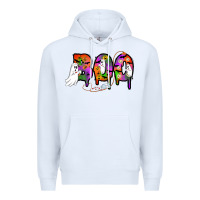 White halloween boo Premium Hoodie - AdoDesignShop