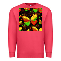 Cardinal juneteenth butterflies seamless pattern Premium Sweatshirt - HRA Design Shop