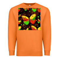 Carrot juneteenth butterflies seamless pattern Premium Sweatshirt - HRA Design Shop