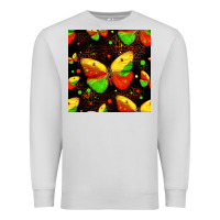 Dove Grey juneteenth butterflies seamless pattern Premium Sweatshirt - HRA Design Shop