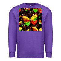 Purple juneteenth butterflies seamless pattern Premium Sweatshirt - HRA Design Shop