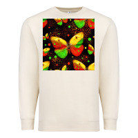 Sandshell juneteenth butterflies seamless pattern Premium Sweatshirt - HRA Design Shop