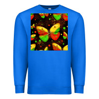 True Royal juneteenth butterflies seamless pattern Premium Sweatshirt - HRA Design Shop
