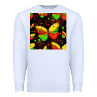 White juneteenth butterflies seamless pattern Premium Sweatshirt - HRA Design Shop