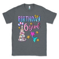 Charcoal Heather birthday girl 6 Classic Tee - BundleAndBundleShop