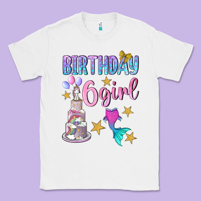 Birthday Girl 6 Classic Tee Designed By Bundleandbundleshop