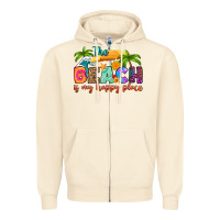 Sandshell the beach is my happy place Zipper Hoodie - RanaPortraitStore