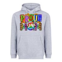 Heather Grey proud mom lgbt Heavyweight Hoodie - Zillion Design Studio