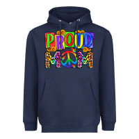 Navy proud mom lgbt Heavyweight Hoodie - Zillion Design Studio