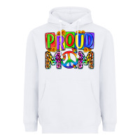 White proud mom lgbt Heavyweight Hoodie - Zillion Design Studio