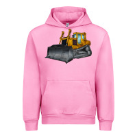 Fuchsia Pink Bulldozer Urban Hoodie - LillyAllenDesigns