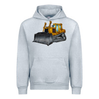 Heather Grey Bulldozer Urban Hoodie - LillyAllenDesigns