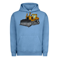 Pigment Pebble Blue Bulldozer Urban Hoodie - LillyAllenDesigns