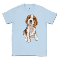 Dusty Blue beagle Classic Tee - RanaPortraitStore