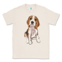 Natural beagle Classic Tee - RanaPortraitStore
