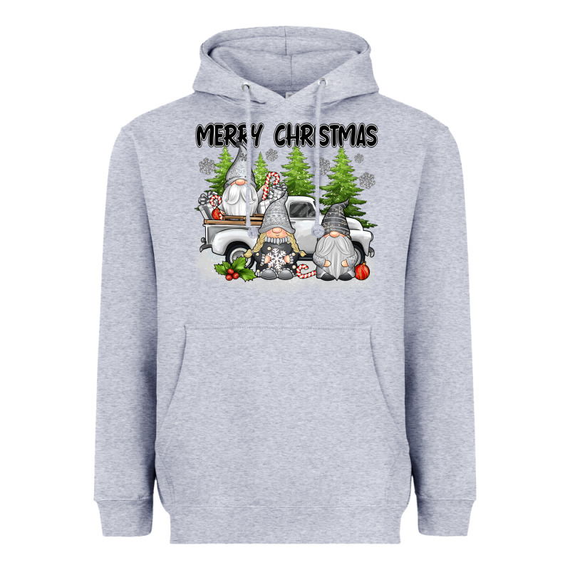 Merry Christmas Gnomies Heavyweight Hoodie by texasbilliewilder | Teevron