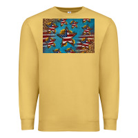Antique Gold 4th of july stars skinny metal can holder Premium Sweatshirt - HRA Design Shop