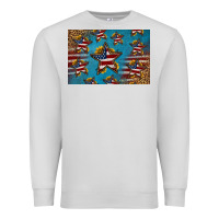 Dove Grey 4th of july stars skinny metal can holder Premium Sweatshirt - HRA Design Shop