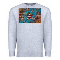 Heather Grey 4th of july stars skinny metal can holder Premium Sweatshirt - HRA Design Shop