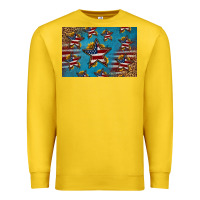 Lemon 4th of july stars skinny metal can holder Premium Sweatshirt - HRA Design Shop