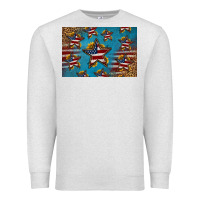 Oatmeal Heather 4th of july stars skinny metal can holder Premium Sweatshirt - HRA Design Shop