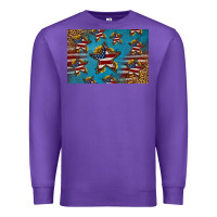 Purple 4th of july stars skinny metal can holder Premium Sweatshirt - HRA Design Shop