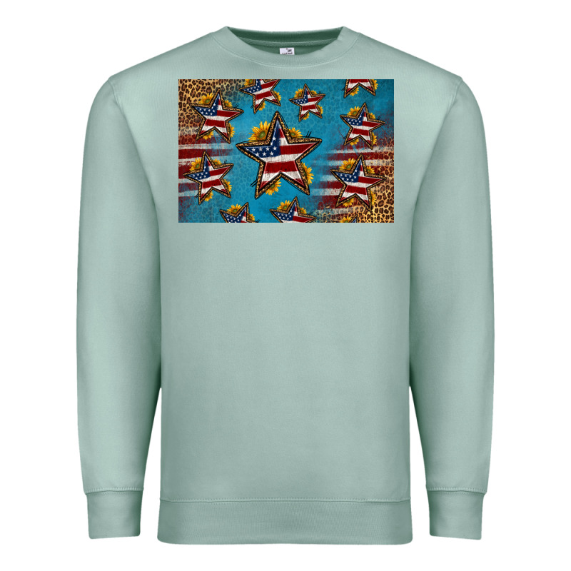 4th Of July Stars Skinny Metal Can Holder Premium Sweatshirt by HRA Design Shop | Teevron
