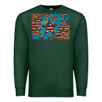 Sports Green 4th of july stars skinny metal can holder Premium Sweatshirt - HRA Design Shop