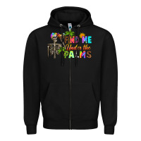 Black find me under the palms Zipper Hoodie - RanaPortraitStore