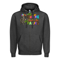 Charcoal Heather find me under the palms Zipper Hoodie - RanaPortraitStore
