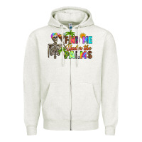 Oatmeal Heather find me under the palms Zipper Hoodie - RanaPortraitStore