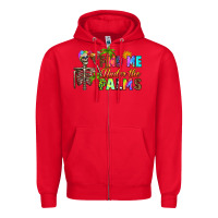 Red find me under the palms Zipper Hoodie - RanaPortraitStore