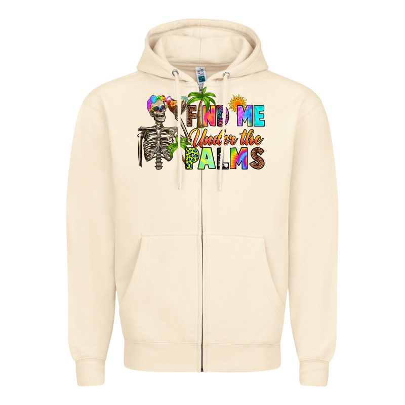Find Me Under The Palms Zipper Hoodie by RanaPortraitStore | Teevron