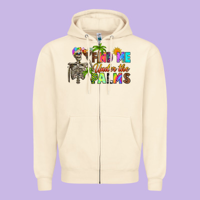 Zipper Hoodie find me under the palms