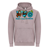 Vintage Zinc peace love  gemstone Vintage Hoodie - AdoDesignShop