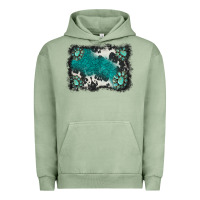 Pigment Oil Green gemstones background Urban Hoodie - BarkalooDesign