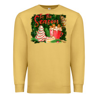 Antique Gold tis the season Premium Sweatshirt - FaDigitalArtStudio