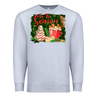 Heather Grey tis the season Premium Sweatshirt - FaDigitalArtStudio