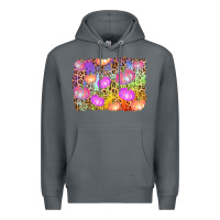 Rock colourful pumpkin background Premium Hoodie - AdoDesignShop